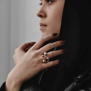 Big Bomb sidabro spalvos žiedas